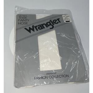 VTG 1970s/80s Wrangler Pantyhose Control Top Size B 120-140 lbs, White New